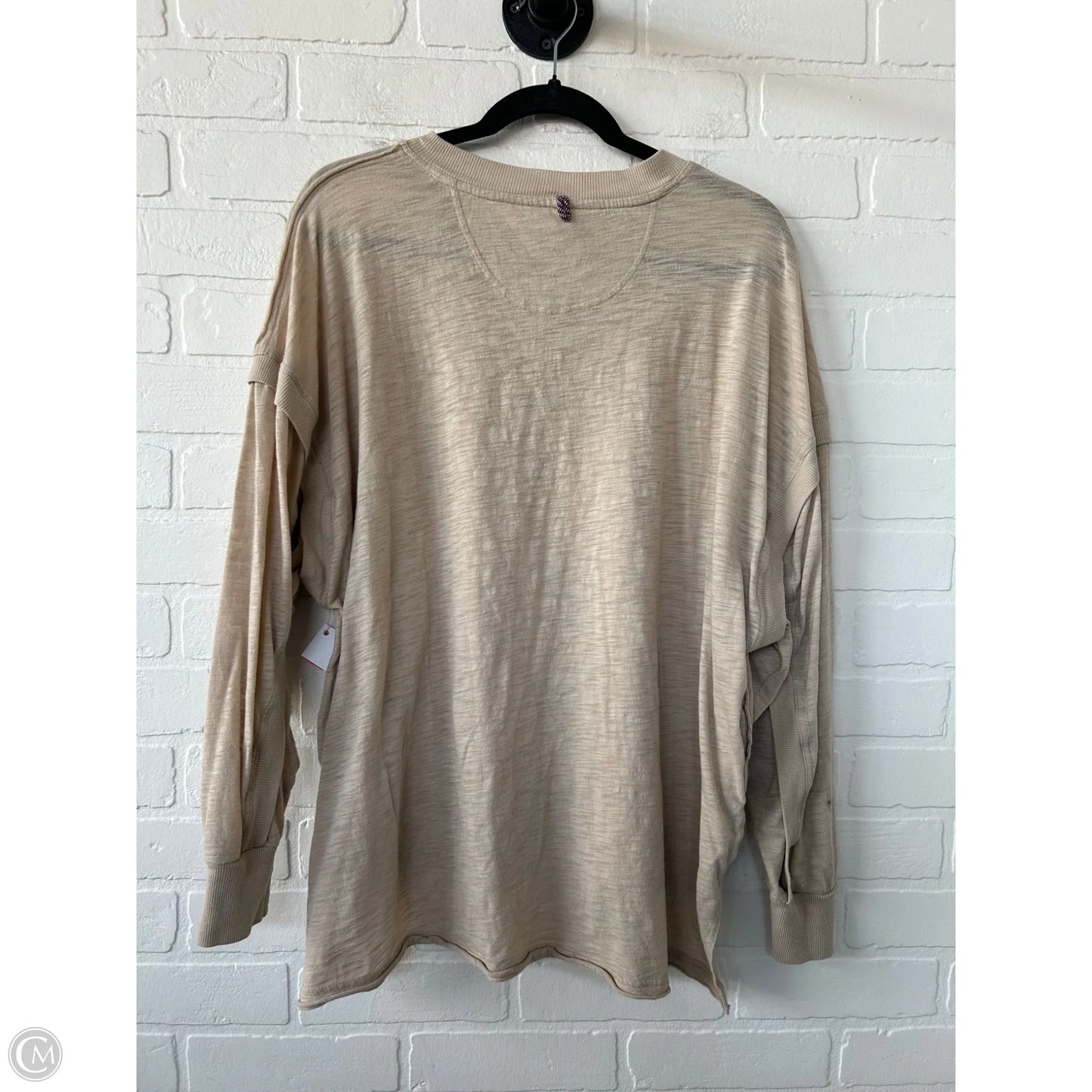 Top Long Sleeve By Free People In Tan, Size: S