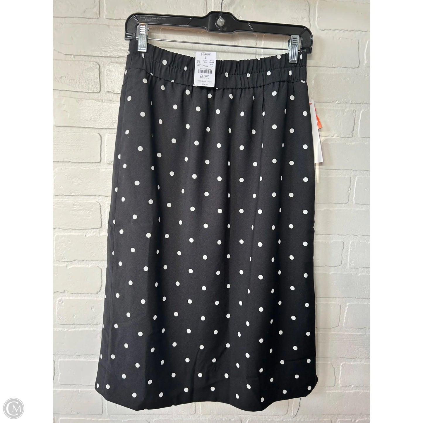 Skirt Midi By J. Crew In Black & White, Size: 2