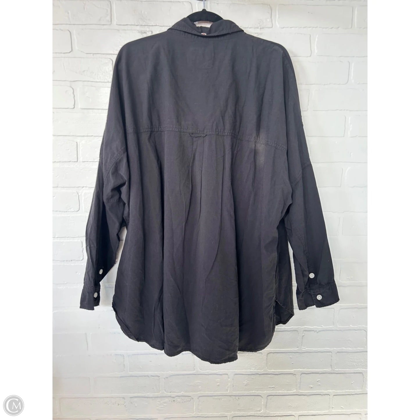 Top Long Sleeve By American Eagle In Black, Size: Xl