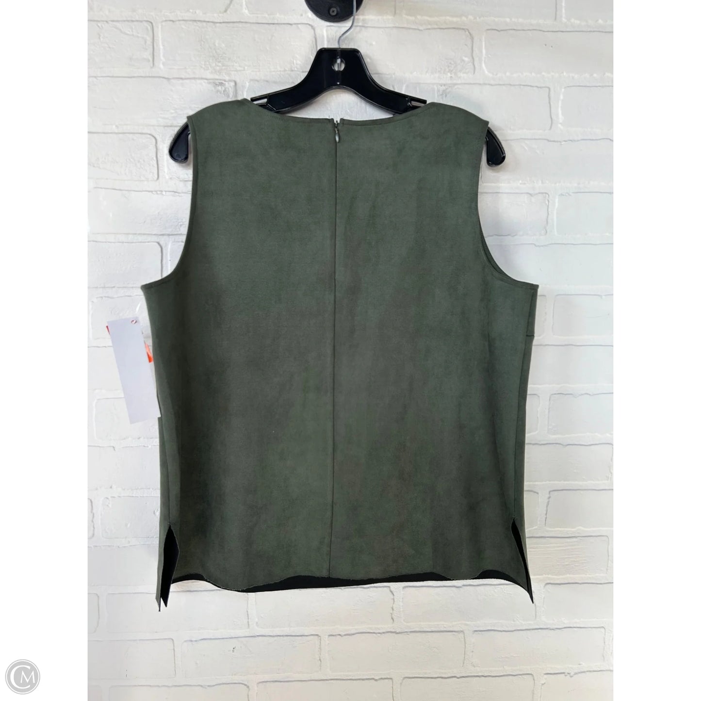 Top Sleeveless By Clothes Mentor In Green, Size: L