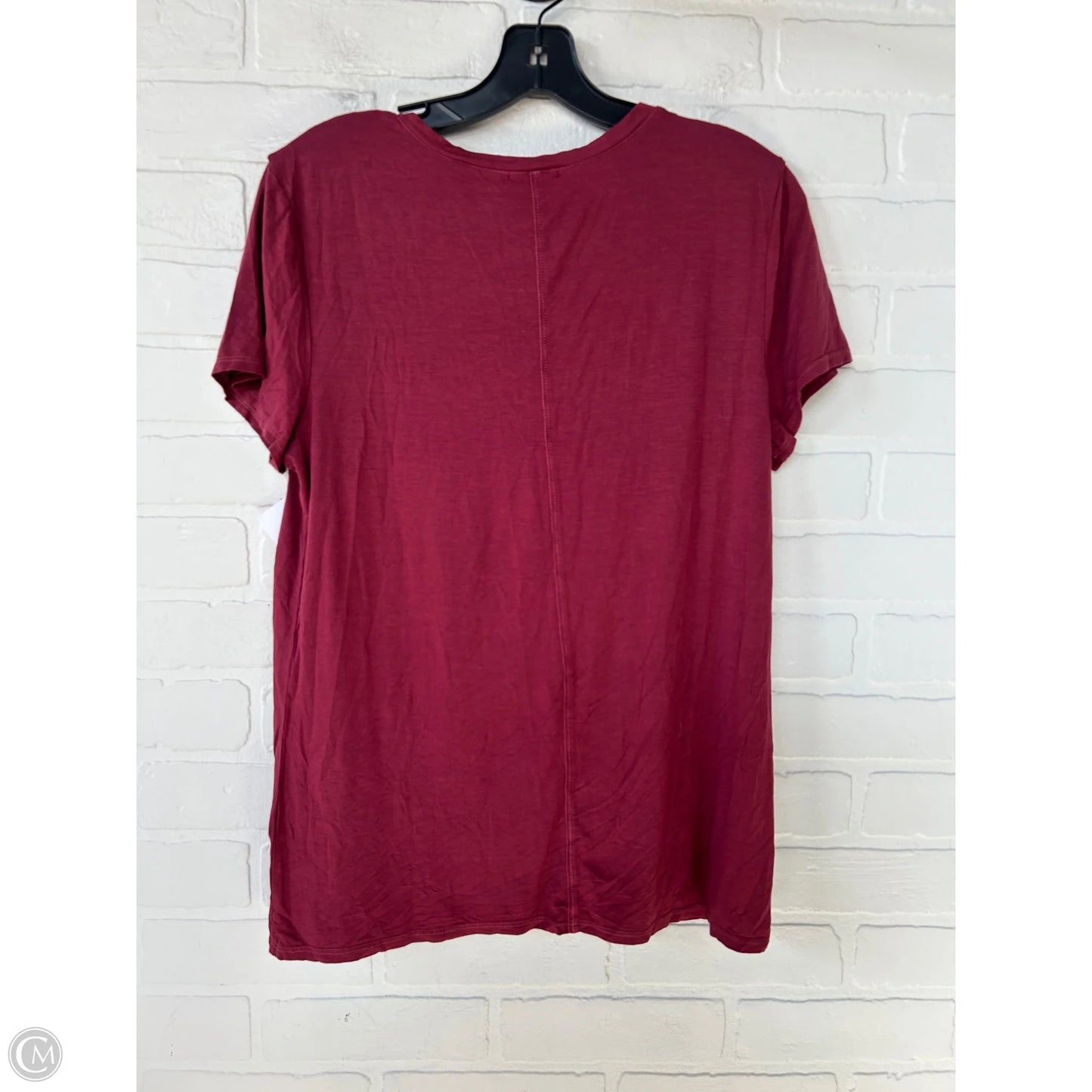 Top Short Sleeve Basic By Splendid In Red, Size: L