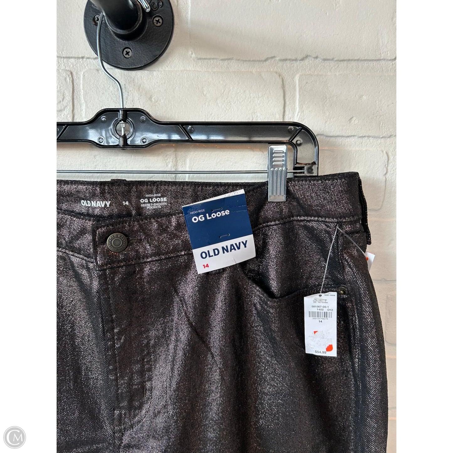 Jeans Straight By Old Navy In Bronze, Size: 14