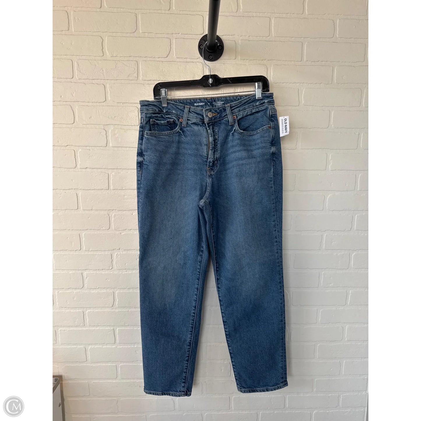 Jeans Straight By Old Navy In Blue Denim, Size: 12