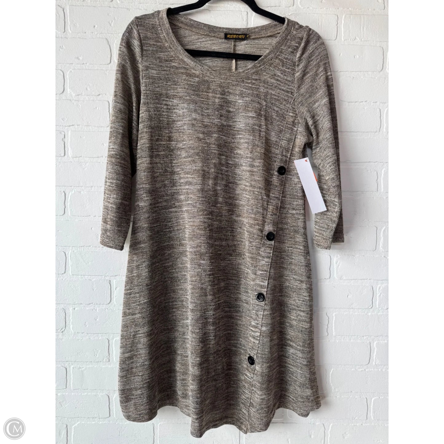 Dress Casual Short By Reborn In Brown, Size: M
