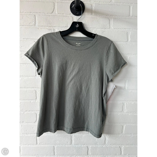 Top Short Sleeve Basic By Madewell In Green, Size: M