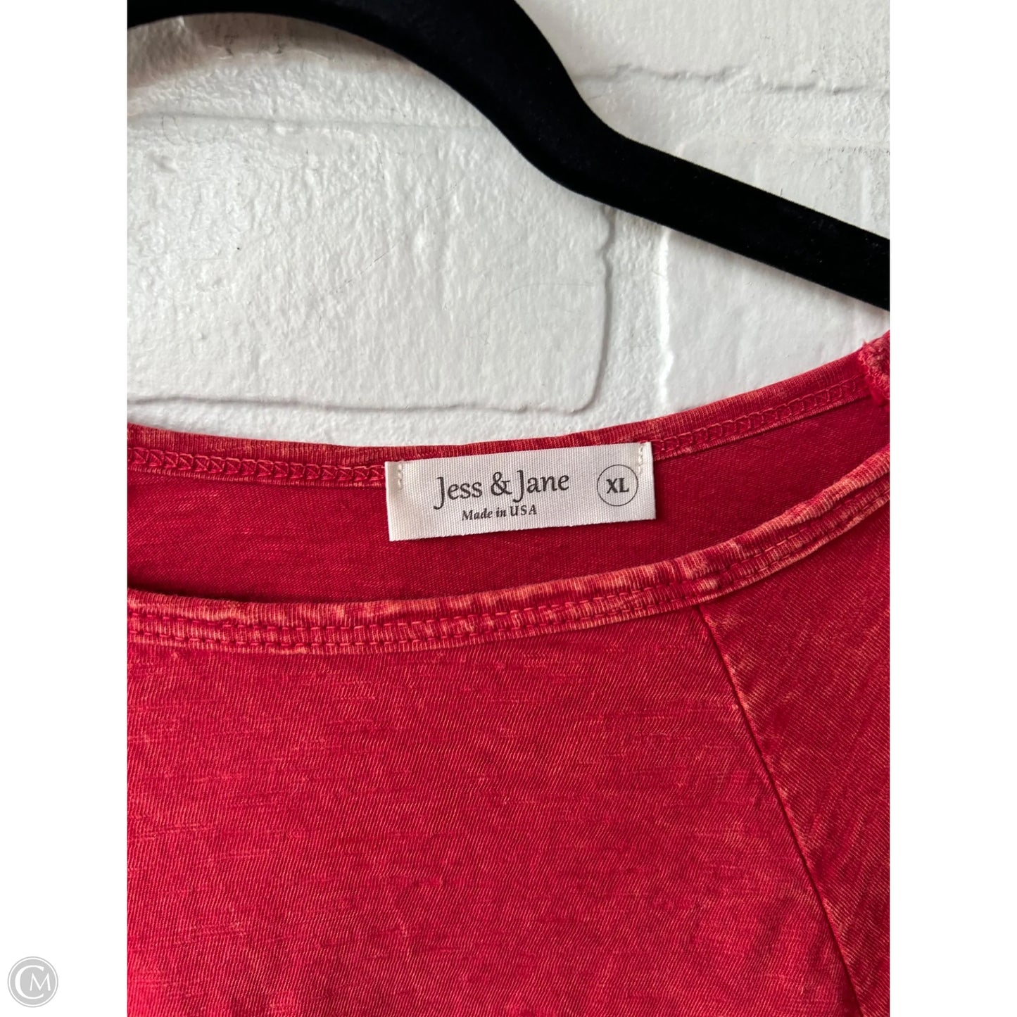 Top Long Sleeve By Jess And Jane In Red, Size: Xl