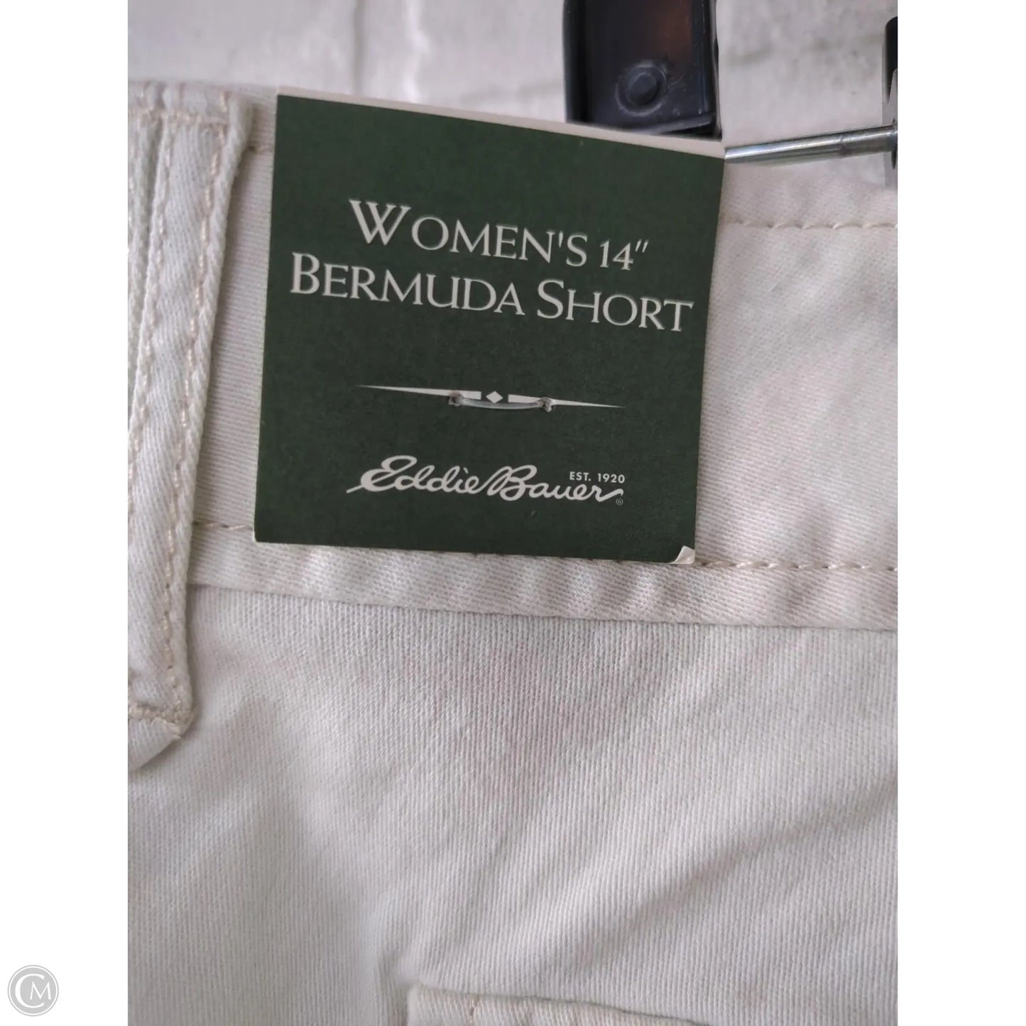 Shorts By Eddie Bauer In Cream, Size: 14