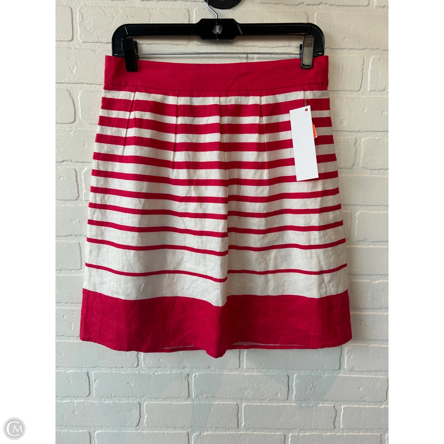 Skirt Mini & Short By Banana Republic In Pink & White, Size: 8