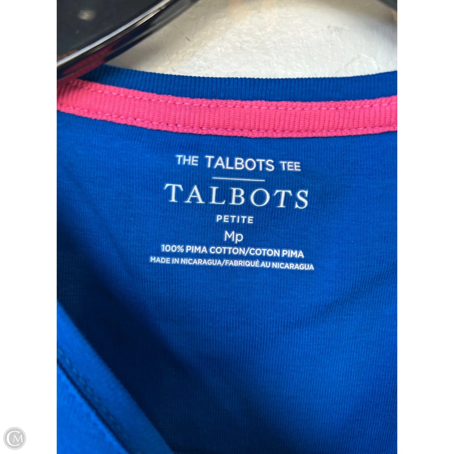 Top Long Sleeve Basic By Talbots In Blue, Size: Mp