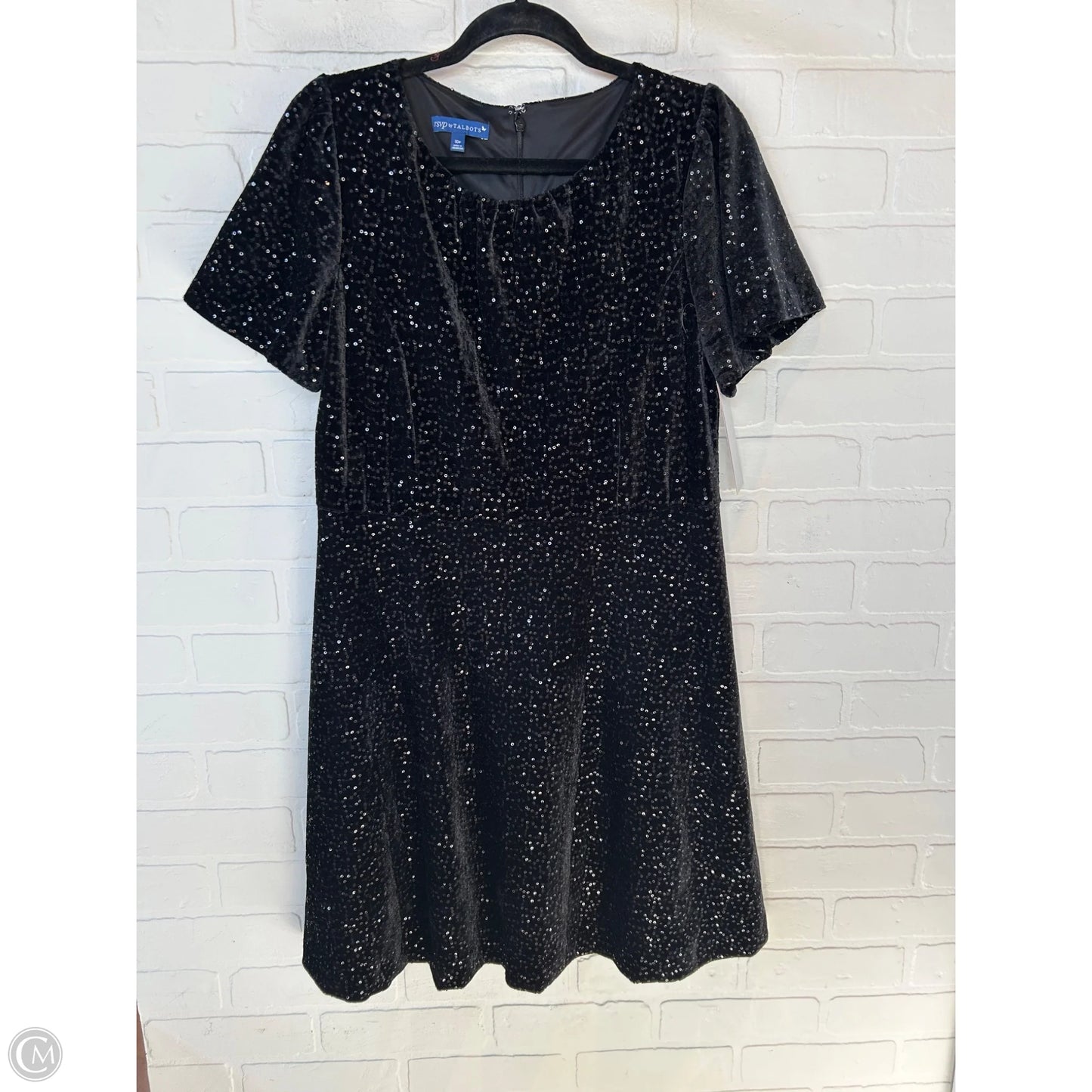 Dress Party Midi By Talbots In Black, Size: Mp