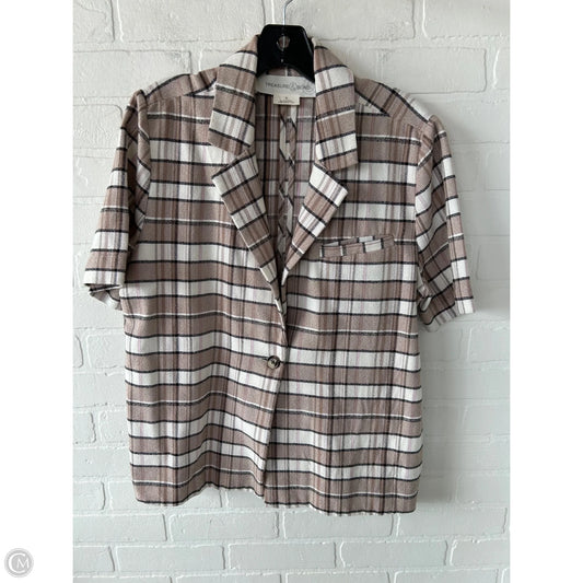 Blazer By Treasure And Bond In Brown & Cream, Size: S