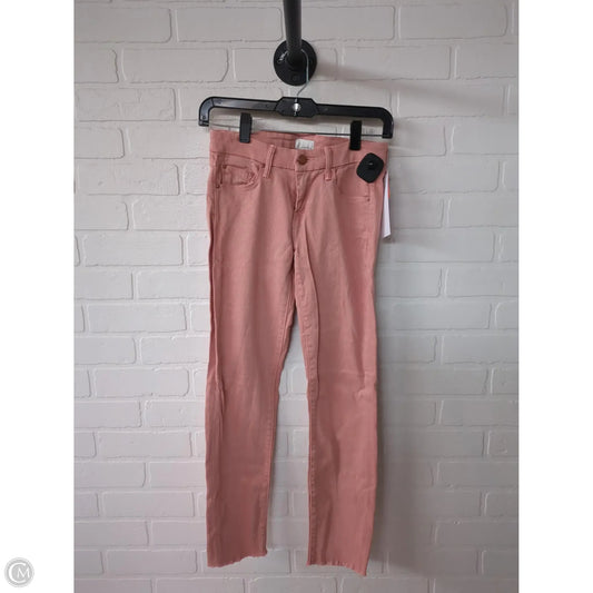 Jeans Skinny By Mother Jeans In Pink Denim, Size: 2