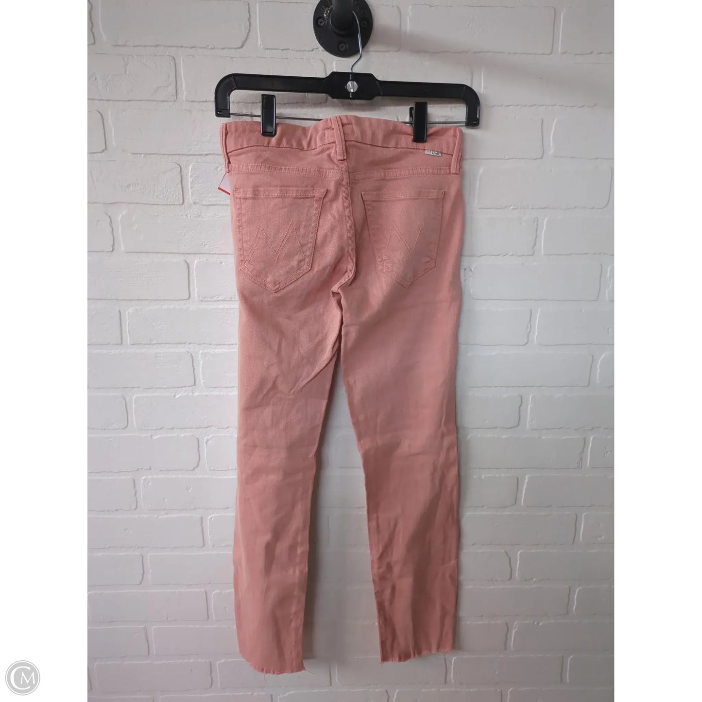 Jeans Skinny By Mother Jeans In Pink Denim, Size: 2