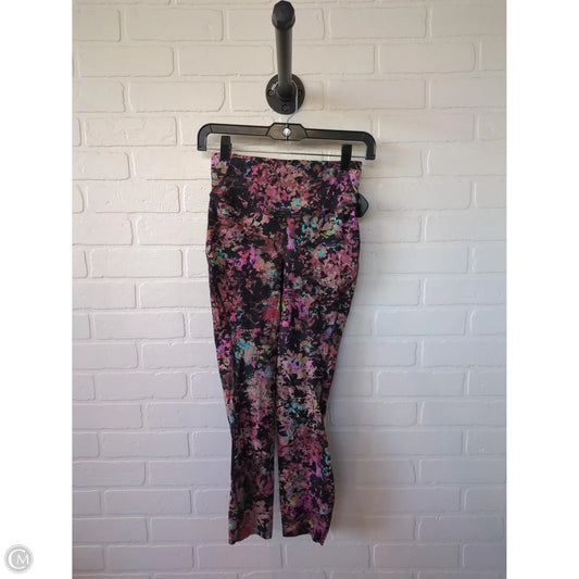 Athletic Leggings By Lululemon In Black & Pink, Size: 4