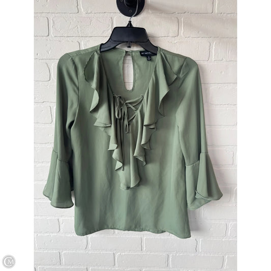 Top Long Sleeve By My Michelle In Green, Size: Xs