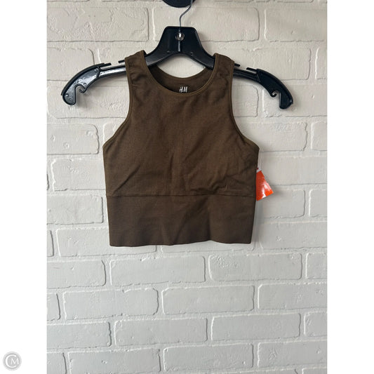Athletic Tank Top By H&m In Brown, Size: Xs