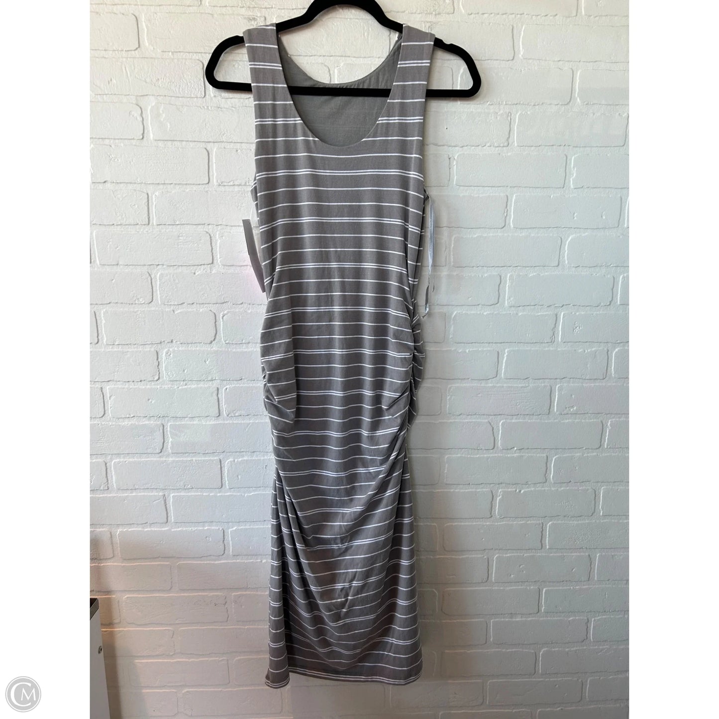 Athletic Dress By Athleta In Grey & White, Size: S