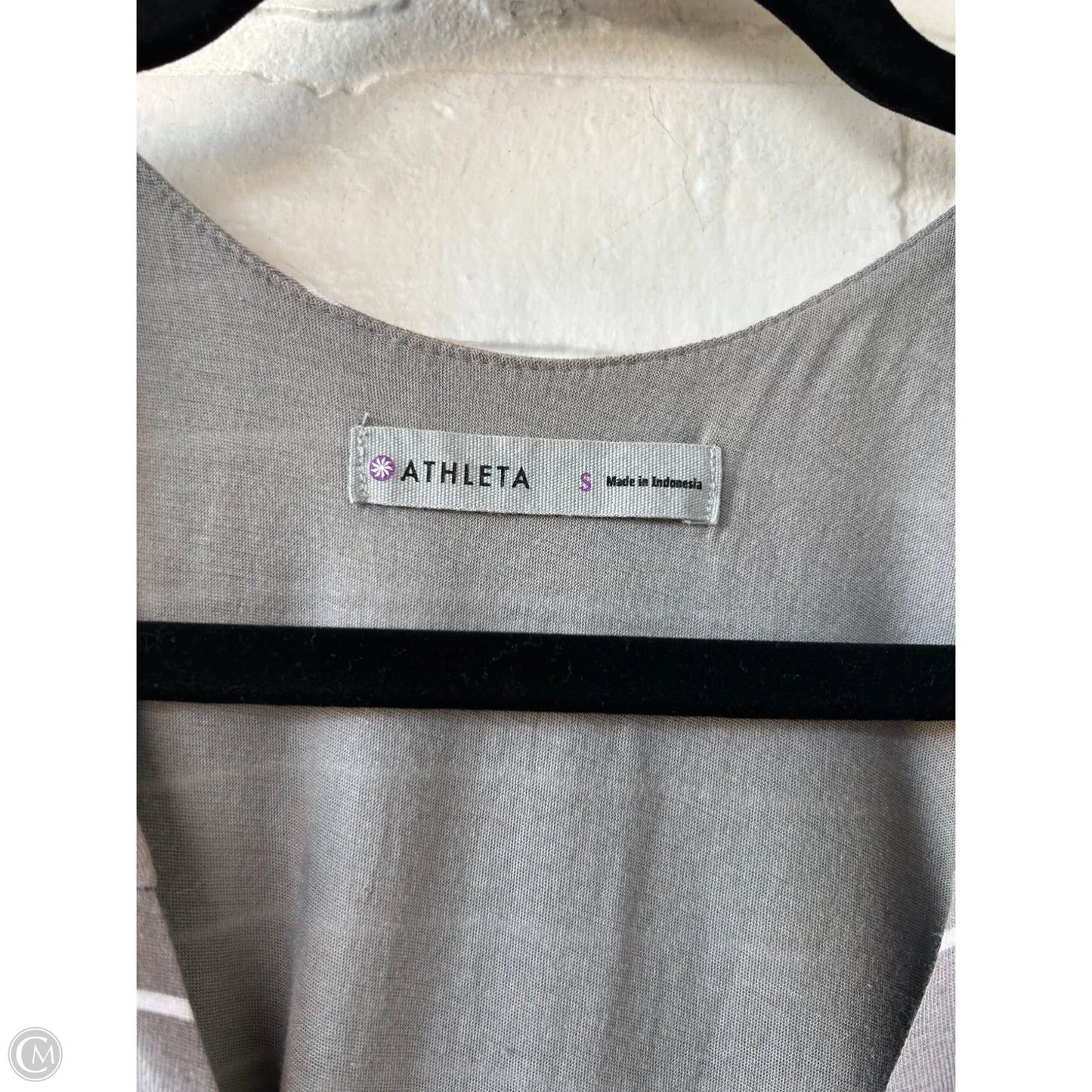 Athletic Dress By Athleta In Grey & White, Size: S