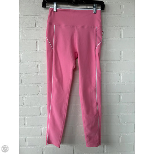 Athletic Leggings By wilo In Pink & White, Size: 4