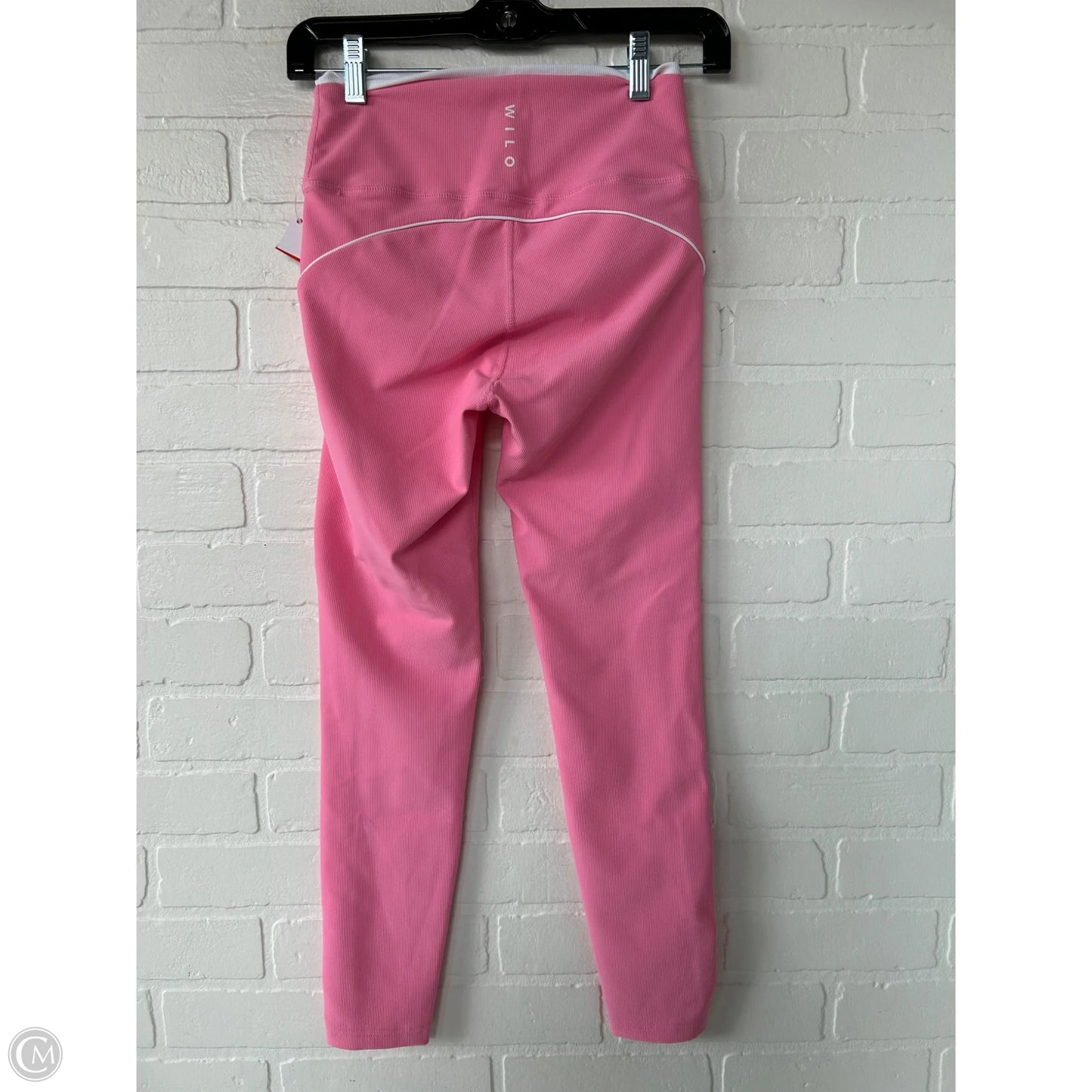 Athletic Leggings By wilo In Pink & White, Size: 4