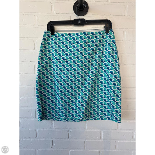 Skirt Mini & Short By Talbots In Blue & White, Size: 6