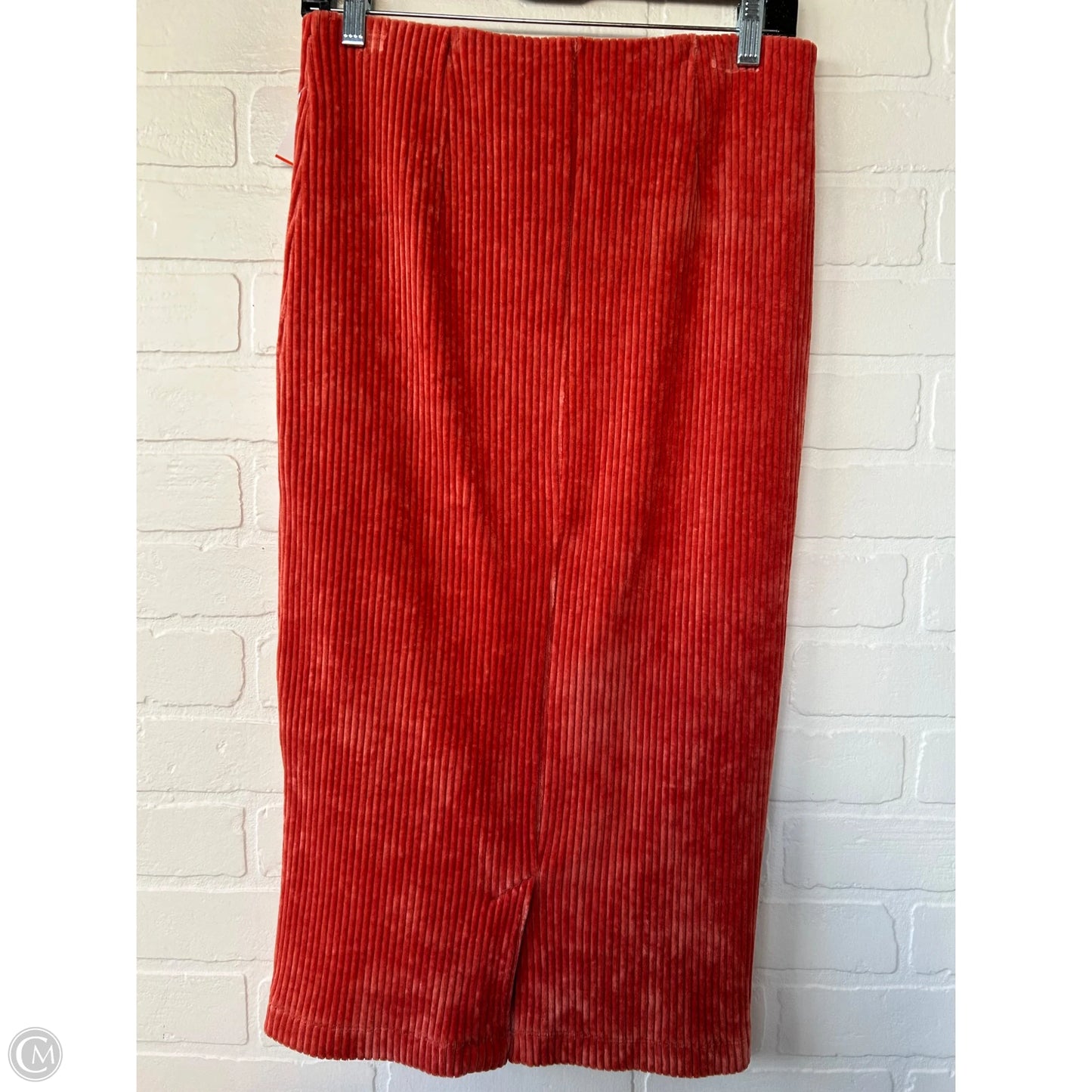 Skirt Midi By Anthropologie In Orange, Size: 4
