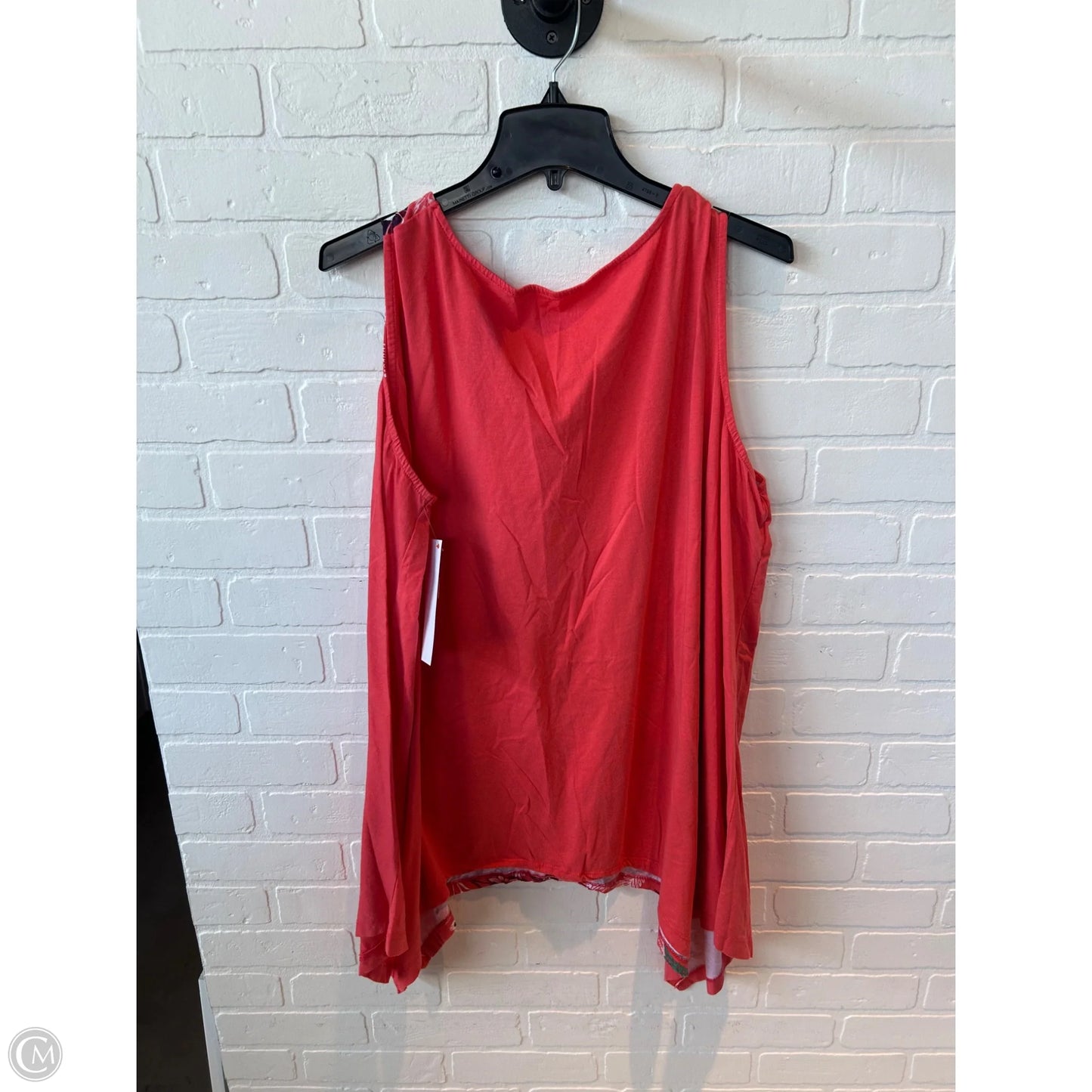 Top Sleeveless By Romans In Coral, Size: 2x