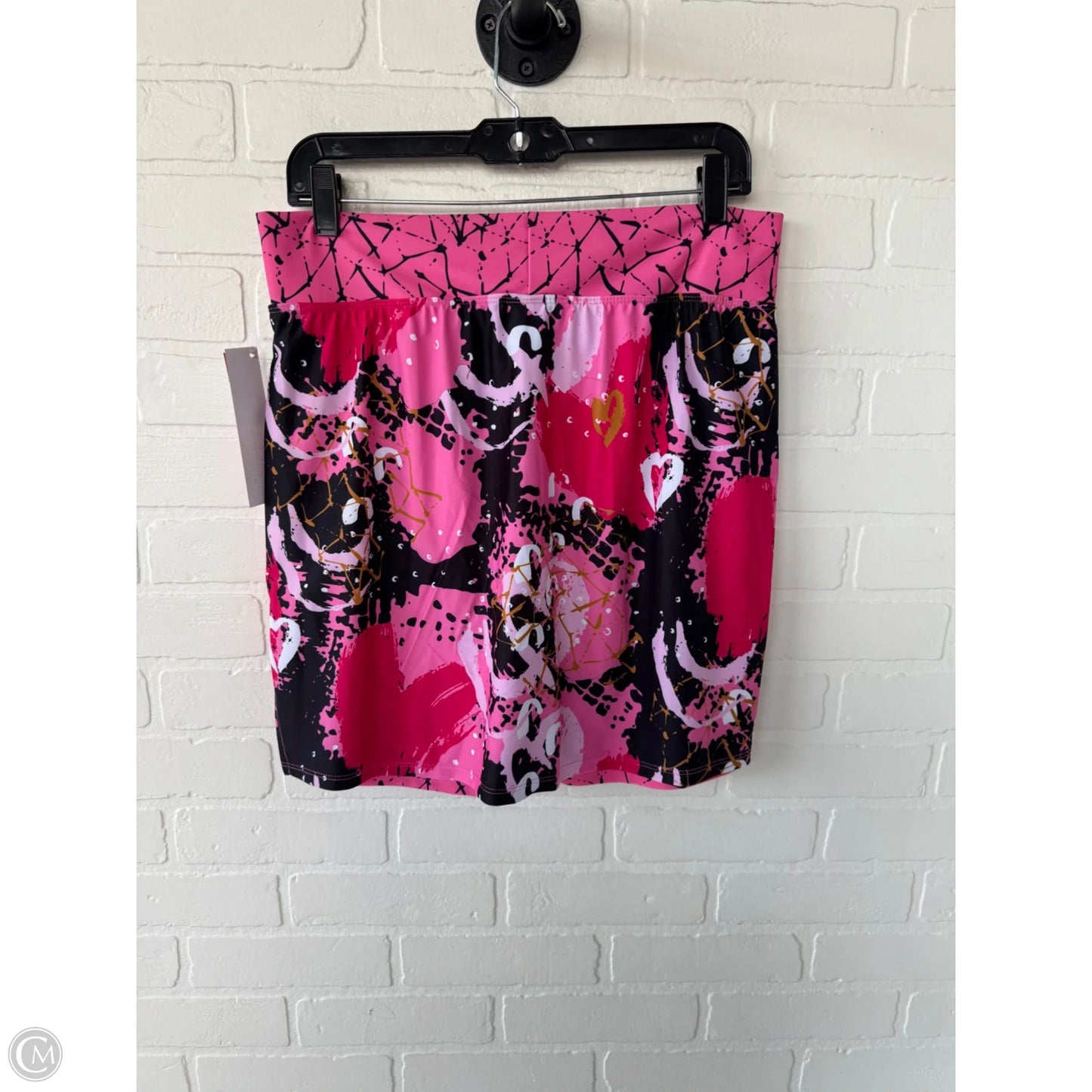 Athletic Skort By Clothes Mentor In Black & Pink, Size: 16