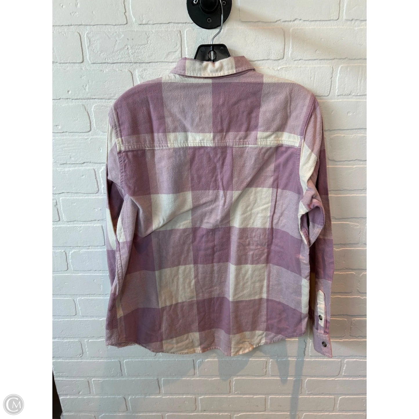 Top Long Sleeve By Universal Thread In Purple & White, Size: S