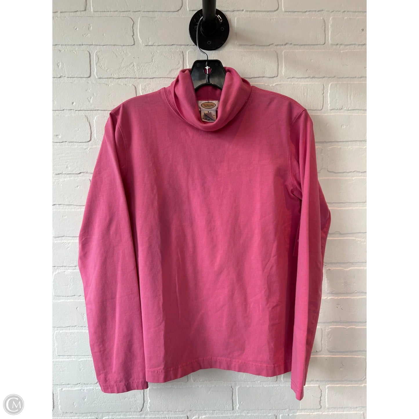 Top Long Sleeve Basic By Talbots In Pink, Size: S
