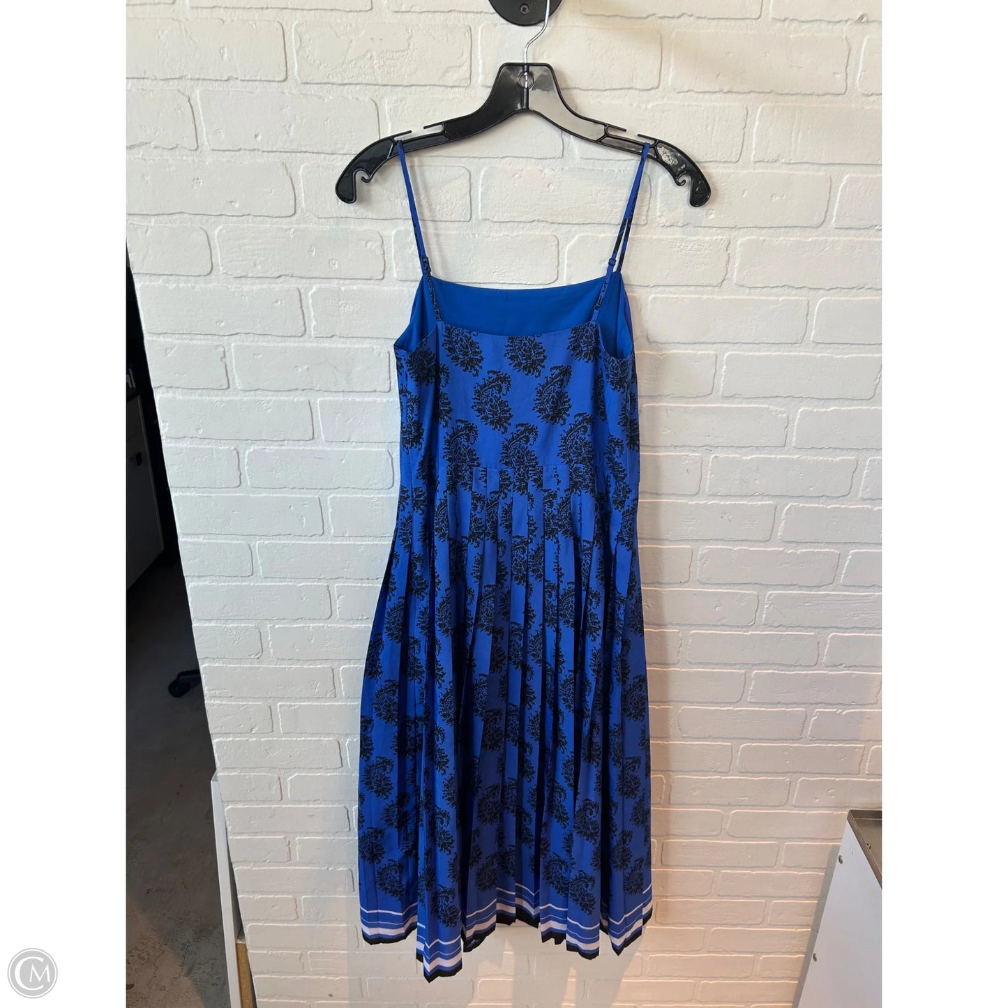 Dress Party Midi By Banana Republic In Black & Blue, Size: Xs