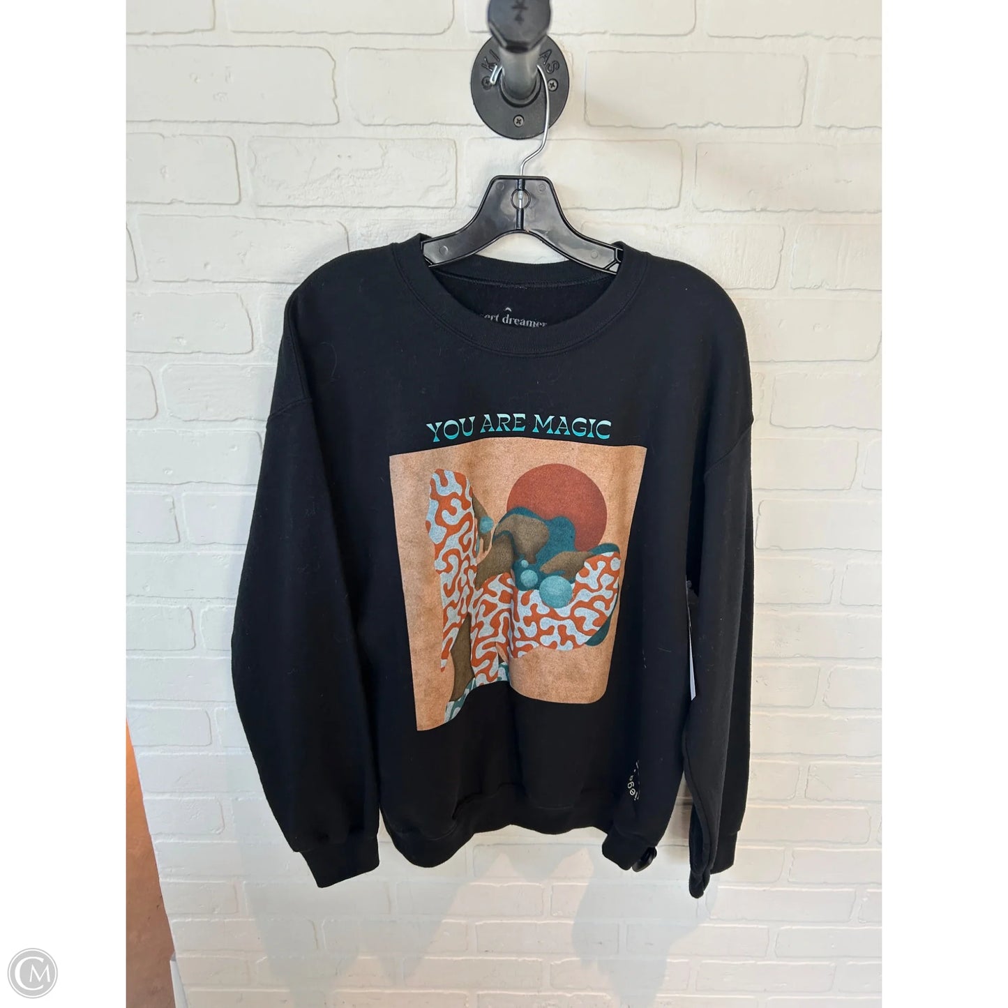 Sweatshirt Crewneck By Desert Dreamer In Black, Size: S