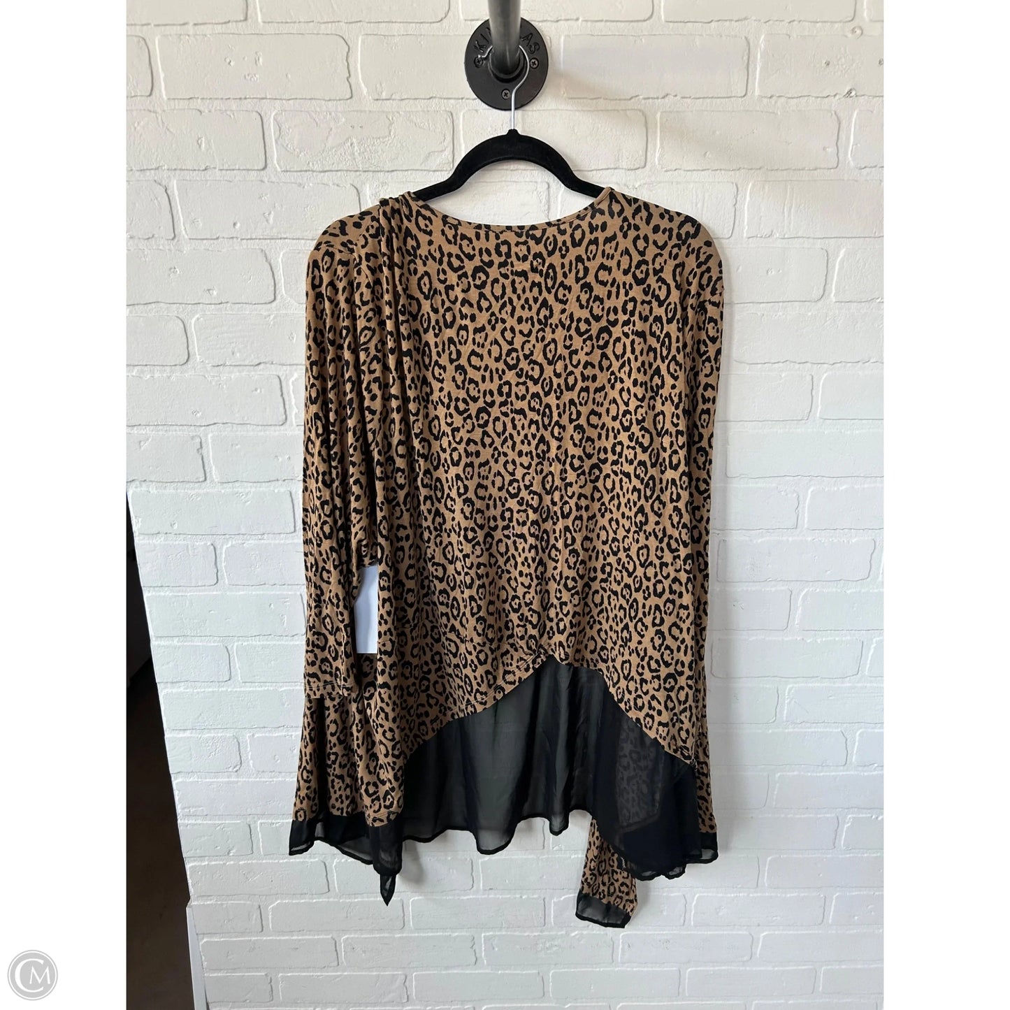 Cardigan By Lane Bryant In Animal Print, Size: 1x