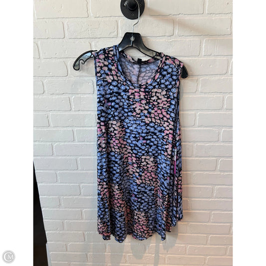 Top Sleeveless By Lane Bryant In Black & Blue, Size: 1x