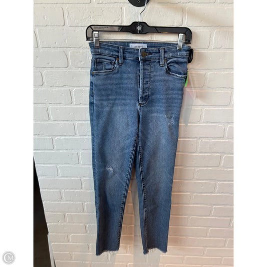 Jeans Straight By Evereve In Blue Denim, Size: 0