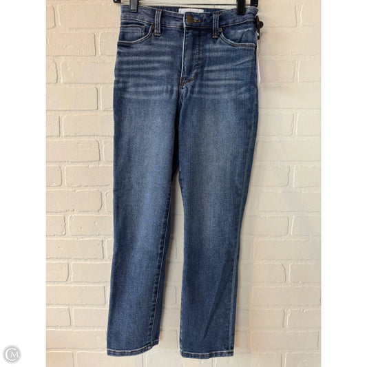 Jeans Straight By Evereve In Blue Denim, Size: 0