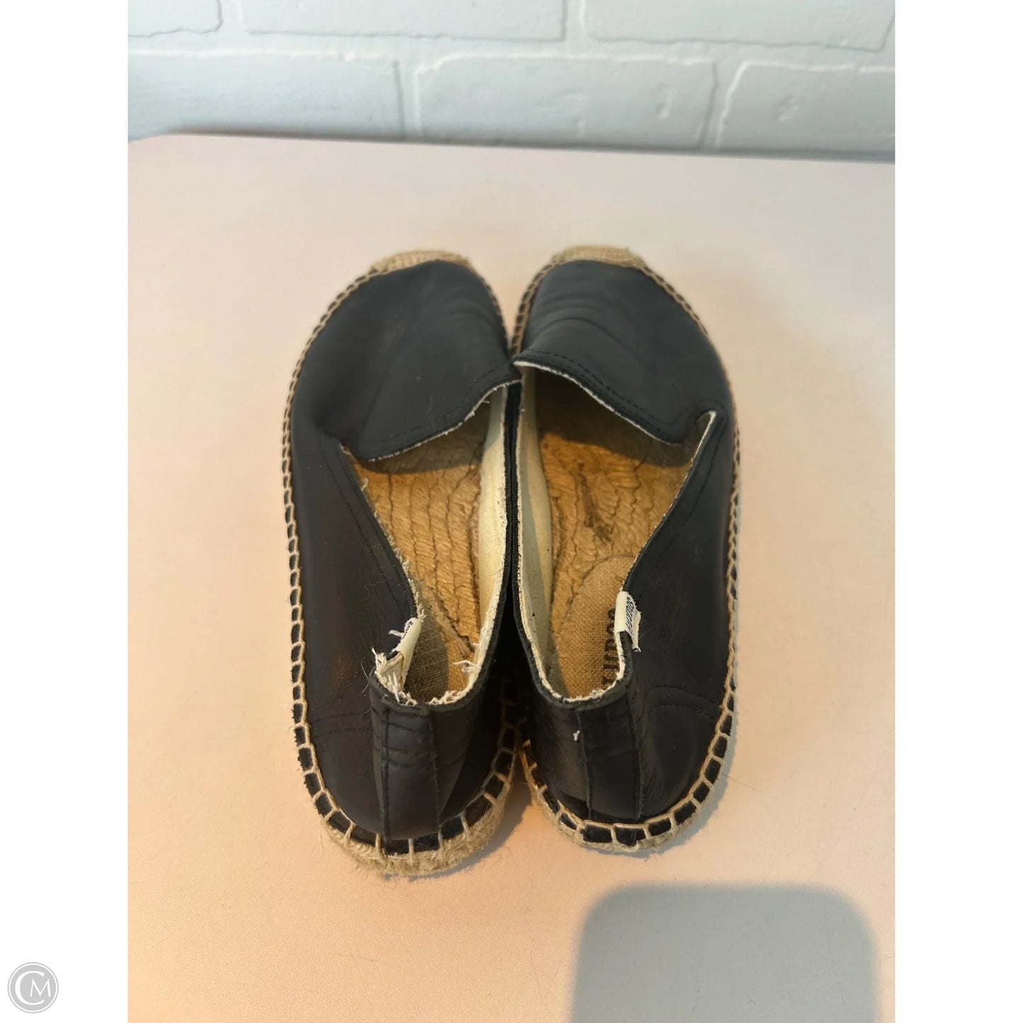 Shoes Flats By Soludos In Black & Tan, Size: 9