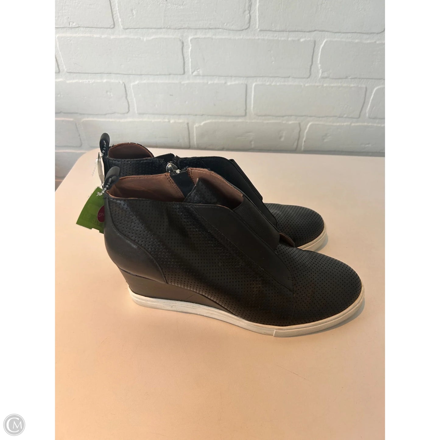 Shoes Heels Block By Linea Paolo In Black & White, Size: 8