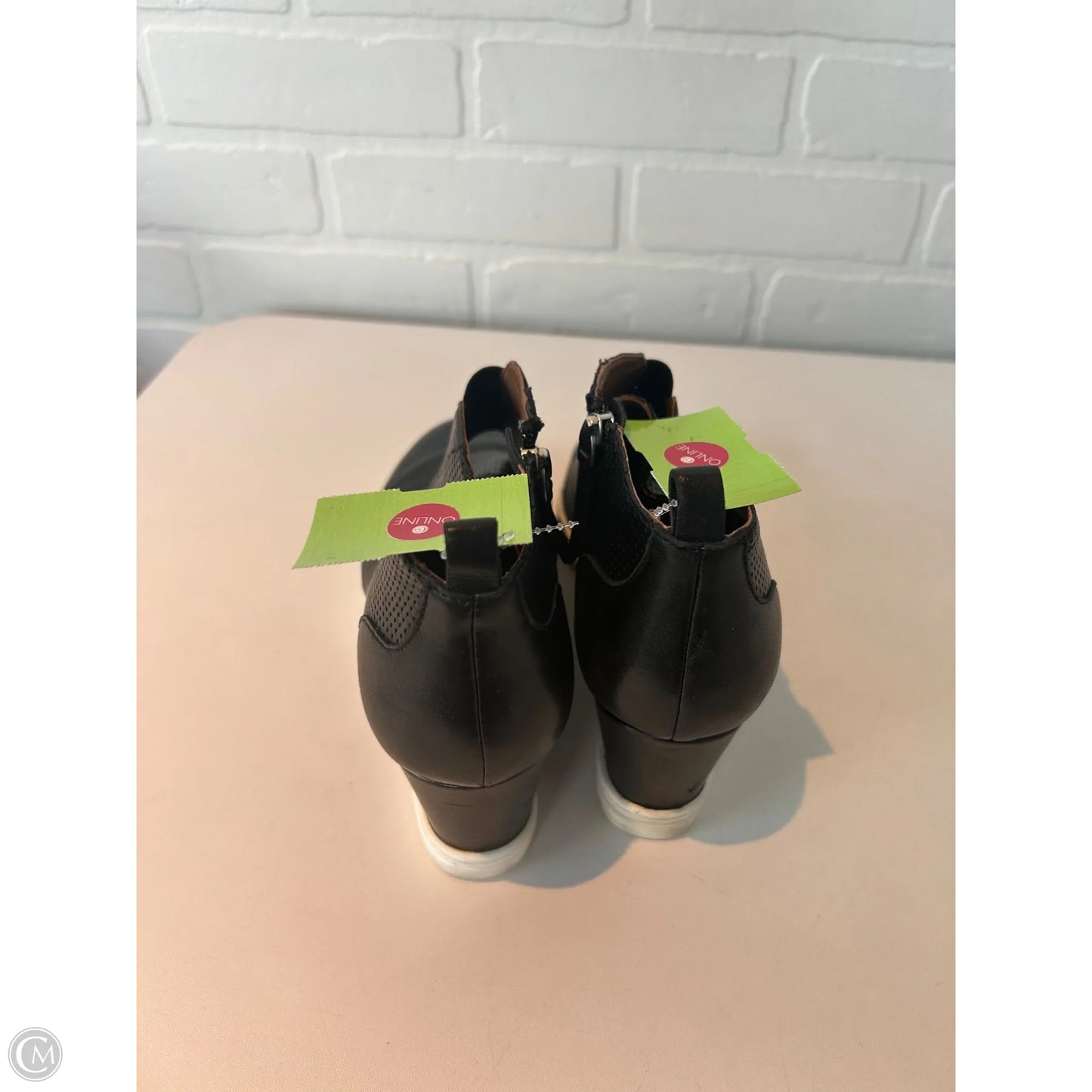 Shoes Heels Block By Linea Paolo In Black & White, Size: 8