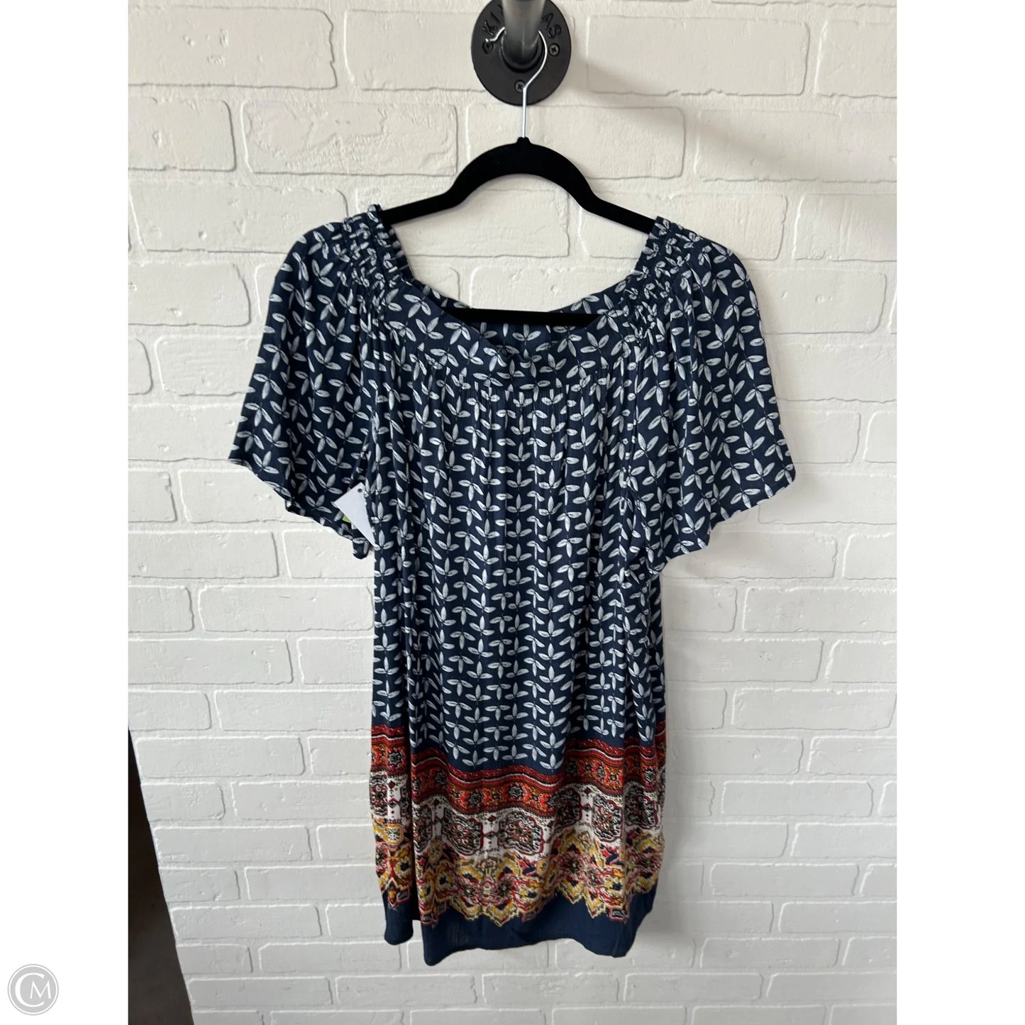 Dress Casual Short By Caslon In Blue & White, Size: S