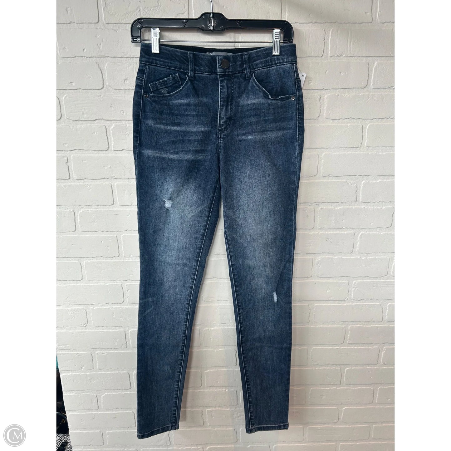Jeans Skinny By Wit & Wisdom In Blue Denim, Size: 0