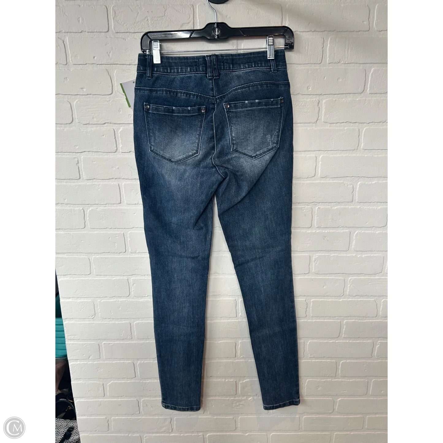 Jeans Skinny By Wit & Wisdom In Blue Denim, Size: 0