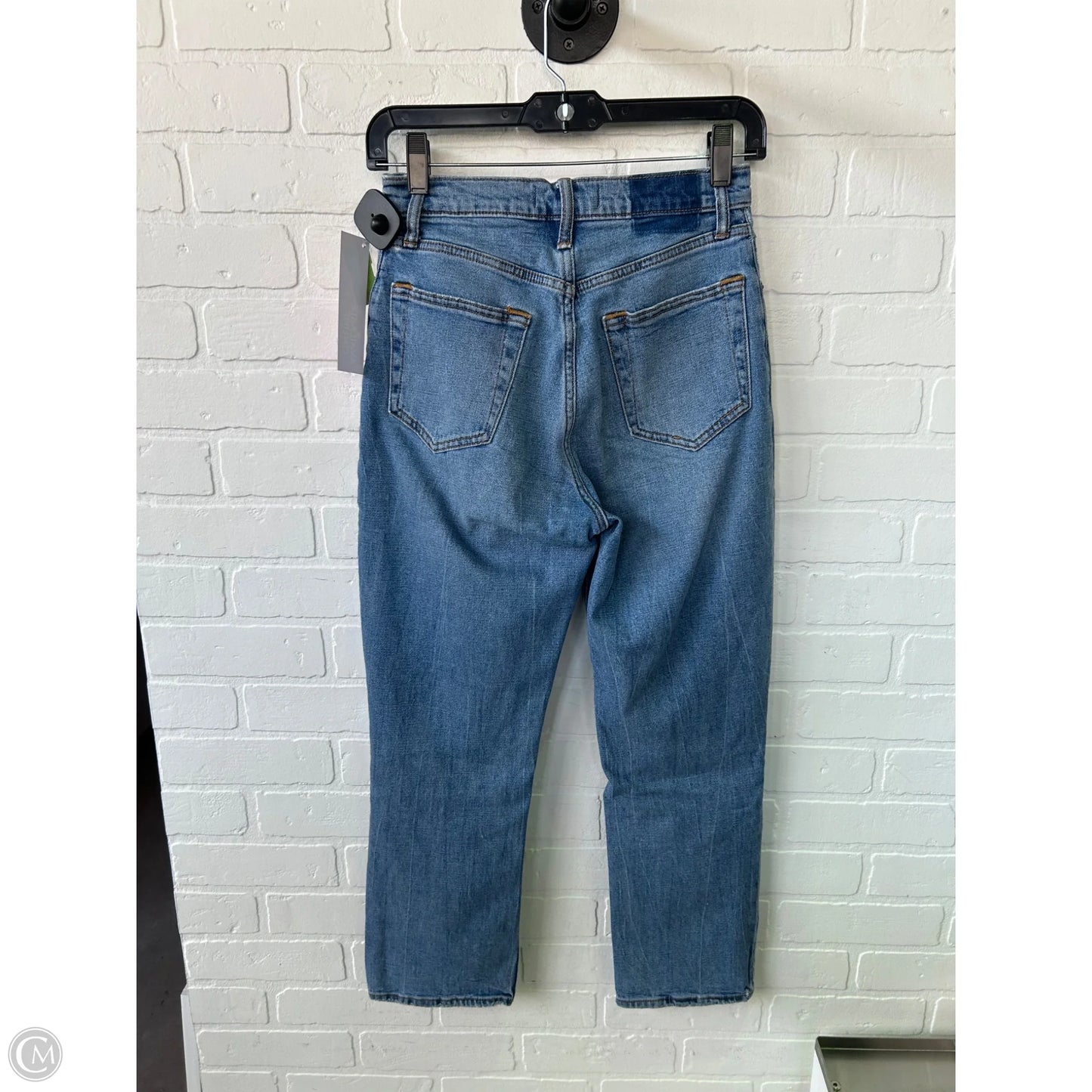 Jeans Straight By Abercrombie And Fitch In Blue Denim, Size: 0