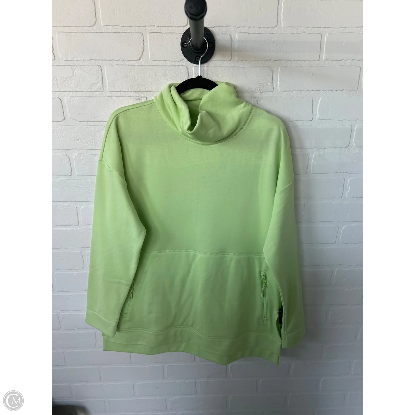 Sweatshirt Collar By Talbots In Green, Size: L