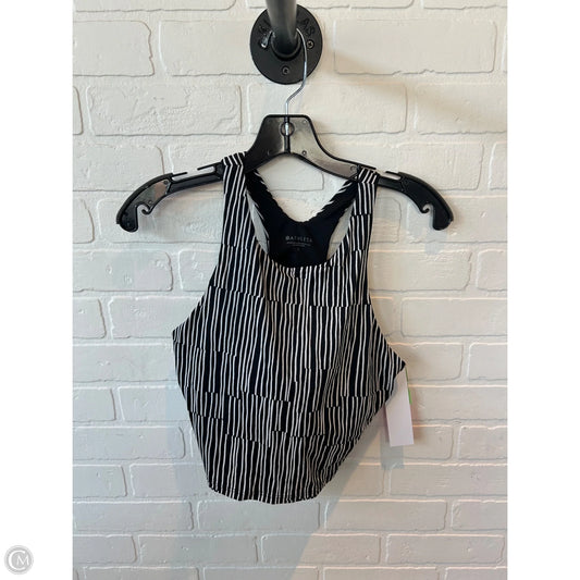 Athletic Bra By Athleta In Black & White, Size: L