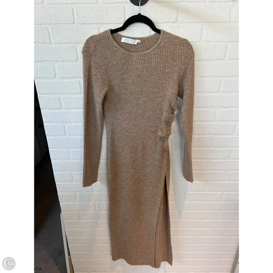 Dress Sweater By Astr The Label In Tan, Size: L