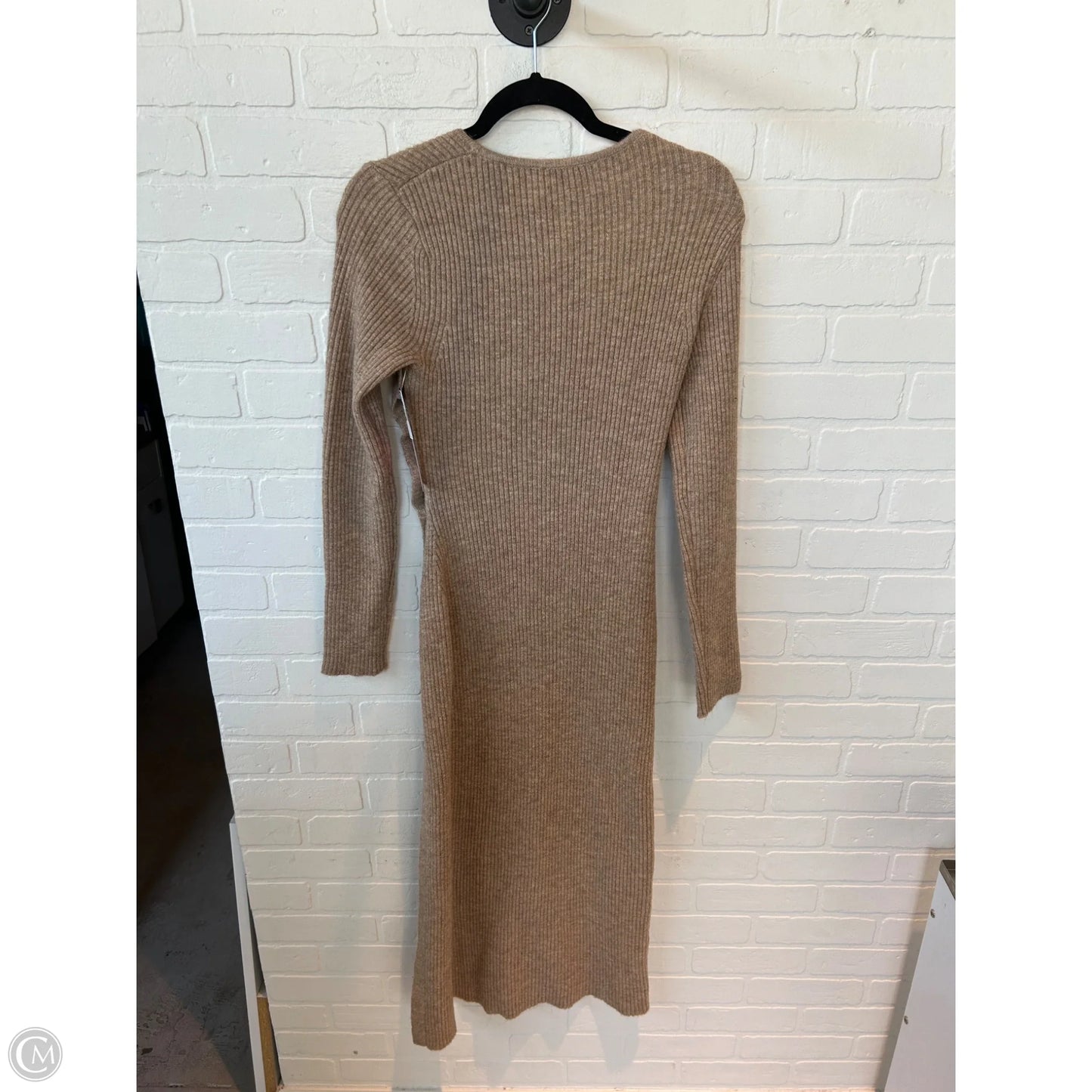Dress Sweater By Astr The Label In Tan, Size: L