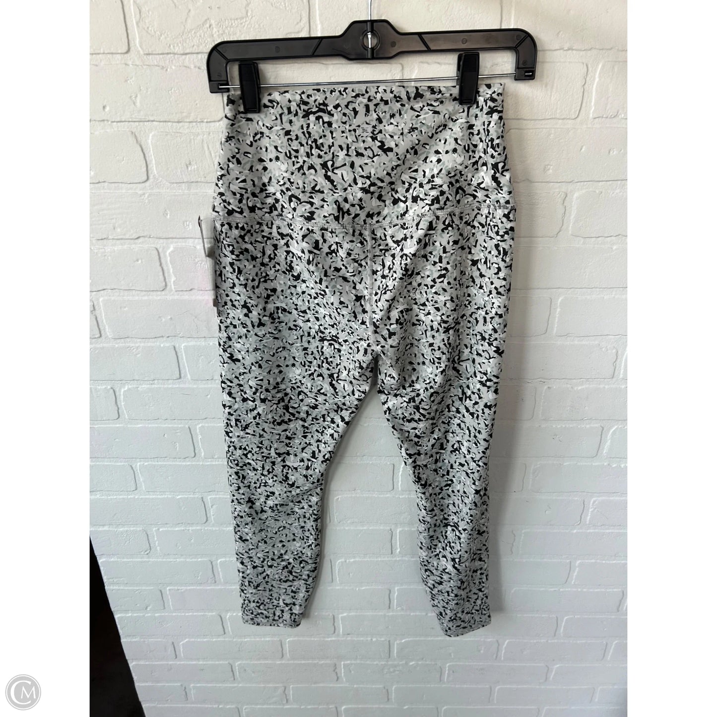 Athletic Leggings By Rbx In Black & Grey, Size: 8