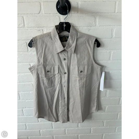 Top Sleeveless By Cabelas In Tan, Size: S