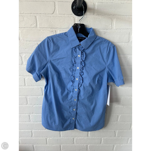 Top Short Sleeve By Lands End In Blue, Size: Xs